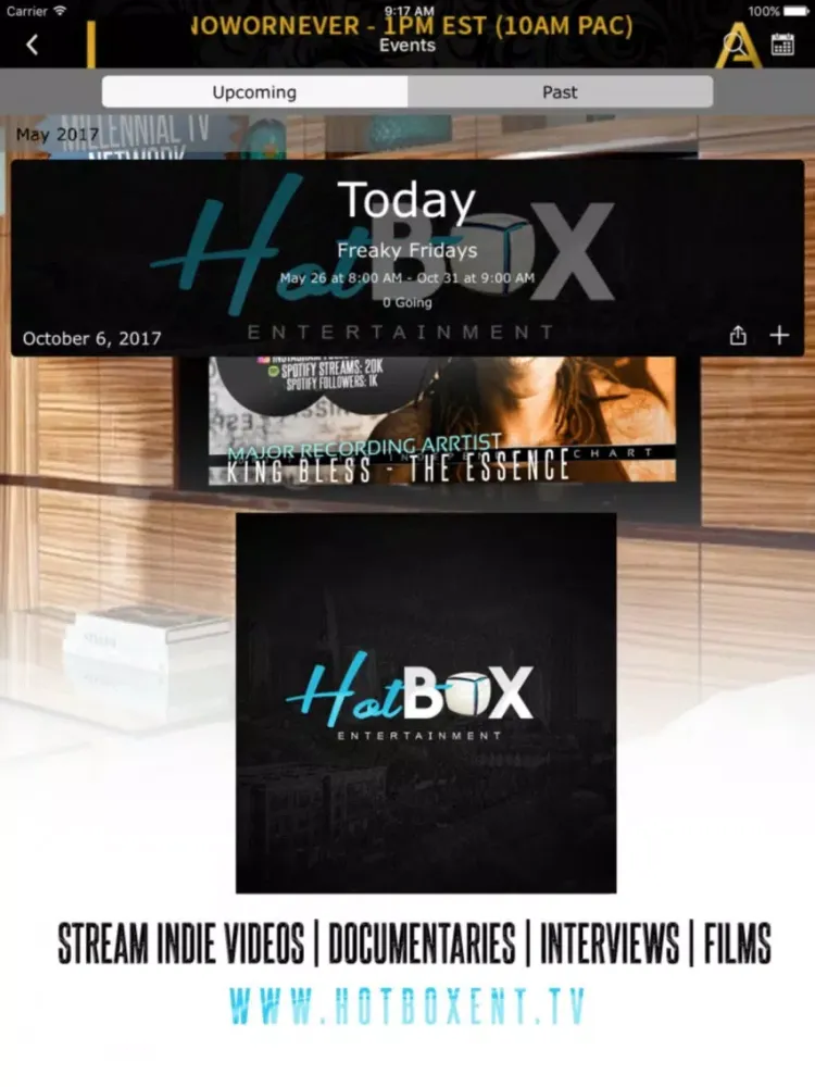 Tangkapan skrin HOTBOXENT iPad 