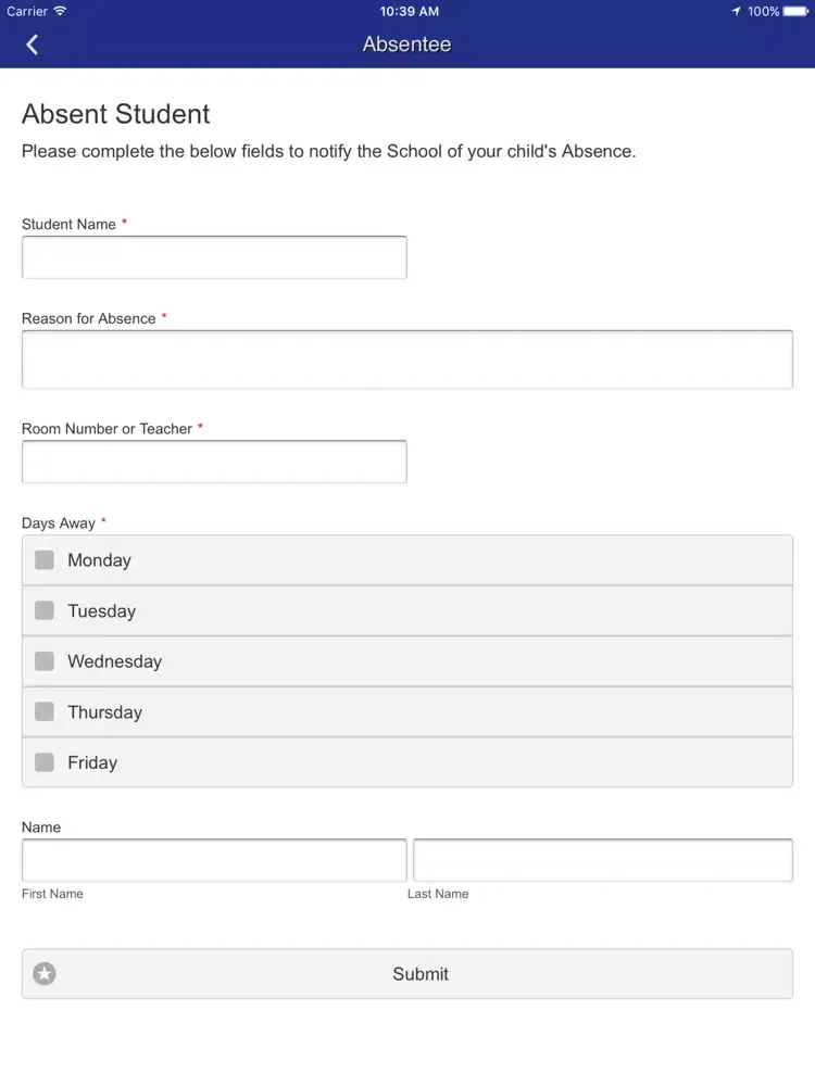 RPS School iPad  स्क्रीनशॉट