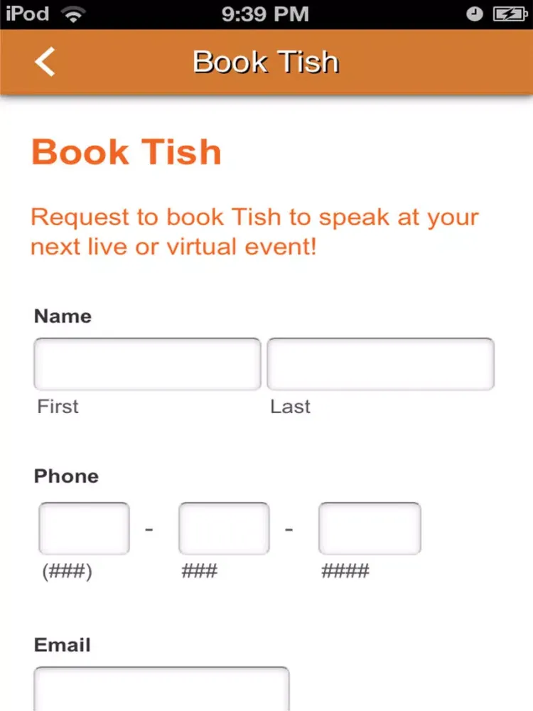 Zrzuty ekranu Tish Times iPad 