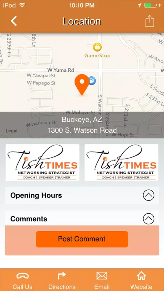 Zrzuty ekranu Tish Times