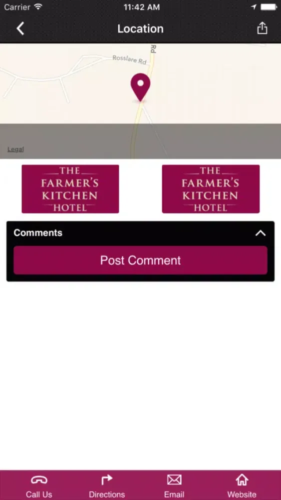 Ảnh chụp màn hình của The Farmers Kitchen Hotel App
