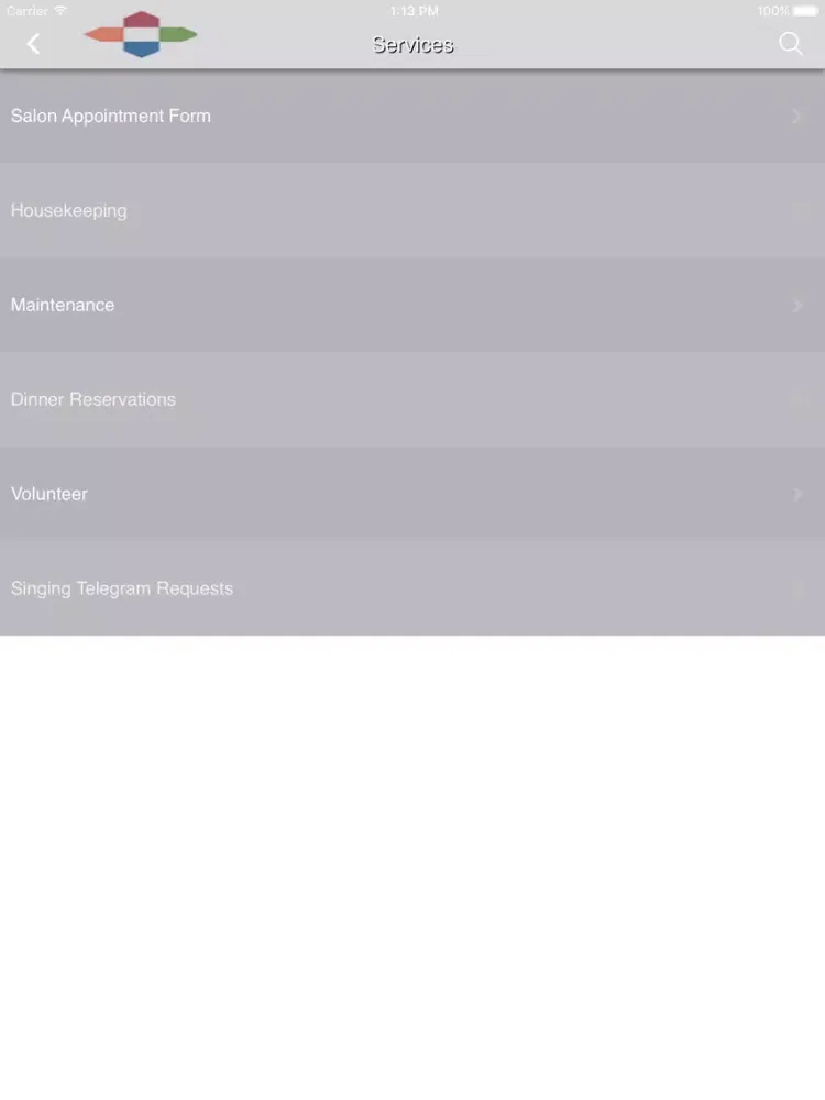 Tangkapan layar Bristol Glen iPad 