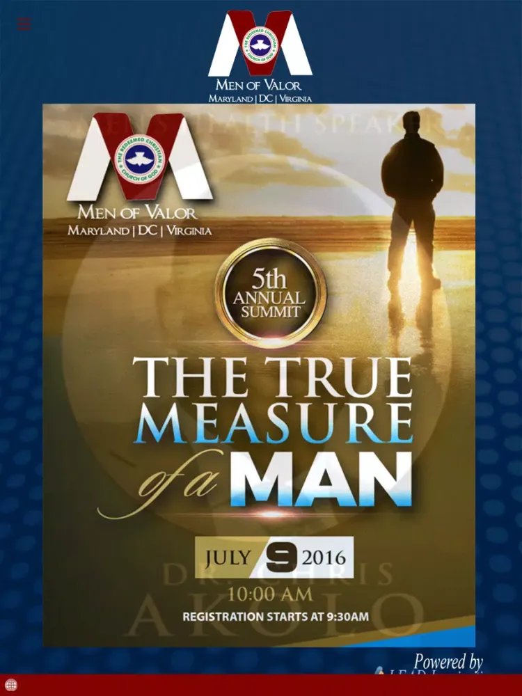 تصاویر RCCG: Men of Valor, DMV iPad 