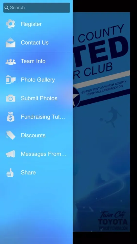 Capturas de tela do JC United Soccer Club
