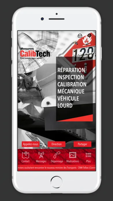 Ảnh chụp màn hình của Mesures Calibtech