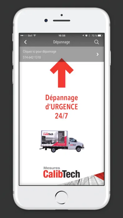 Ảnh chụp màn hình của Mesures Calibtech
