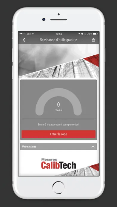 Ảnh chụp màn hình của Mesures Calibtech