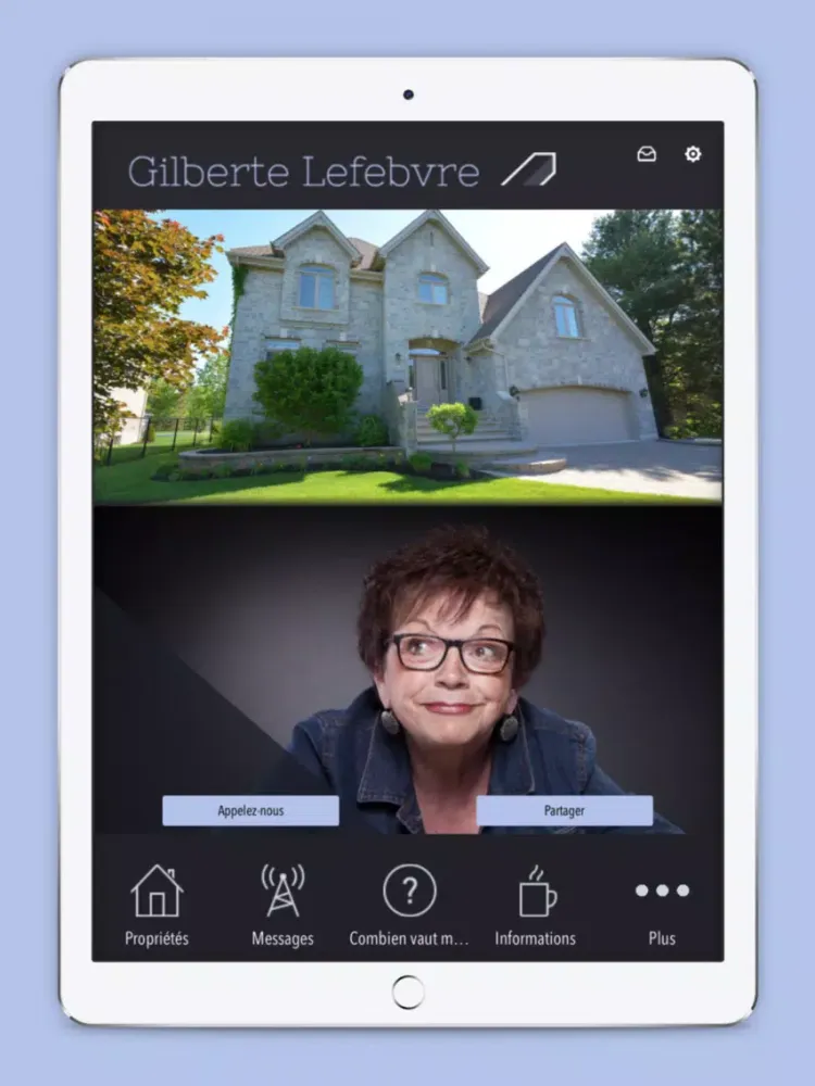 Gilberte Lefebvre Immobilier iPad  स्क्रीनशॉट