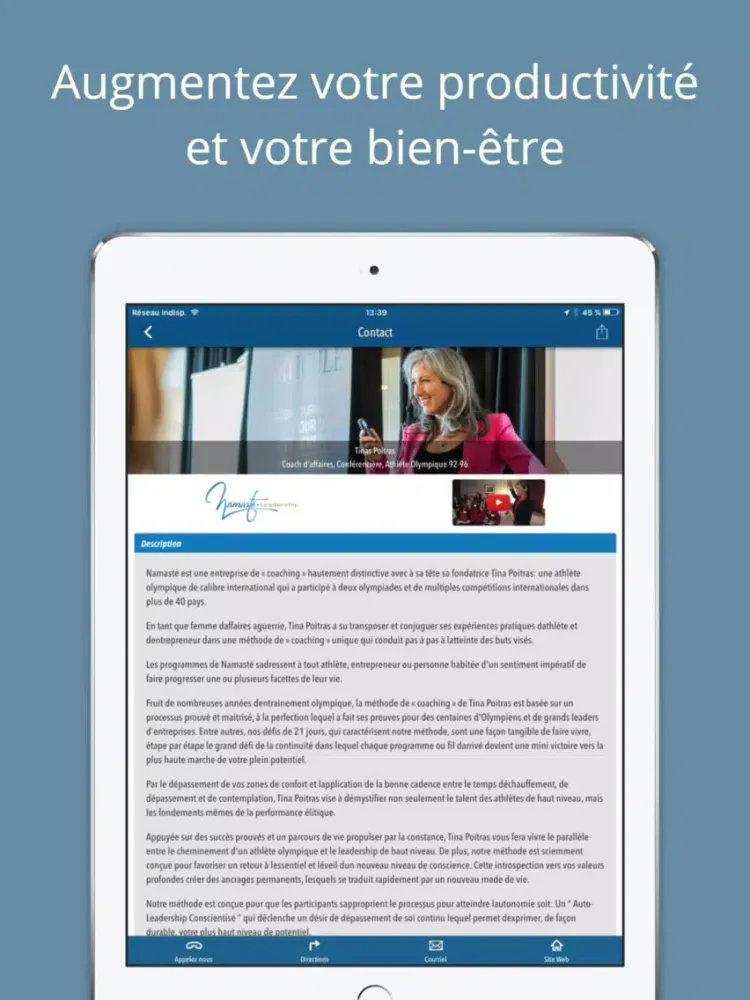 تصاویر Namasté Leadership iPad 