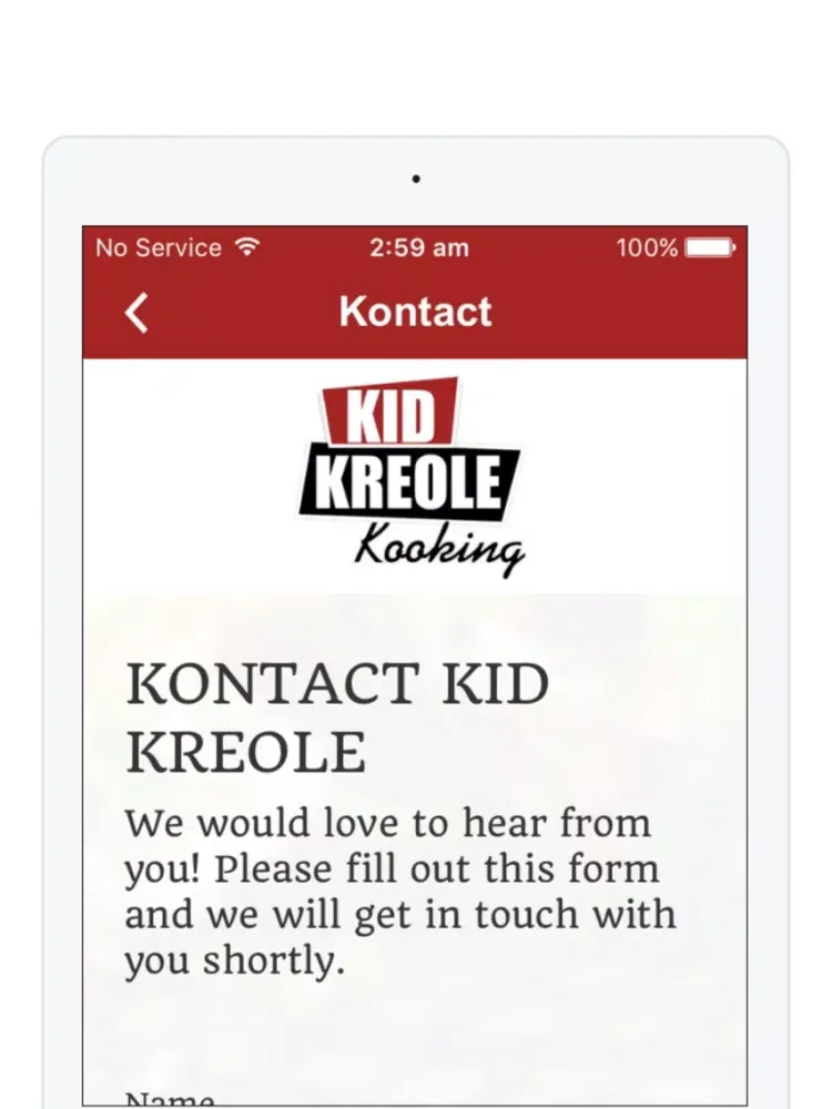 Kid Kreole Kooking iPad  سکرین شاٹس