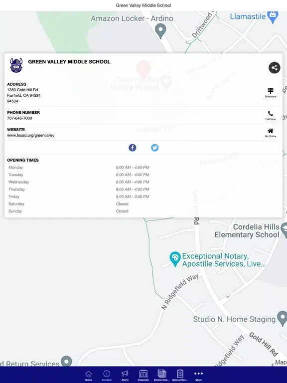 Green Valley Middle School iPad  Screenshots