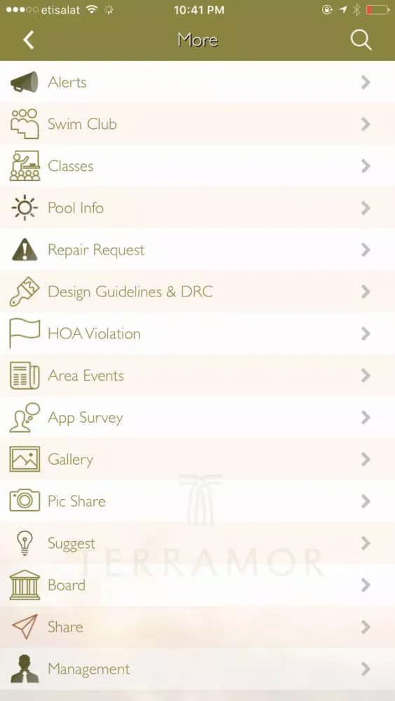 ภาพหน้าจอของ Terramor Community Association