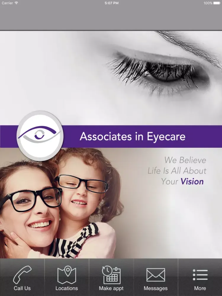 Скриншоты Associates in Eyecare iPad 