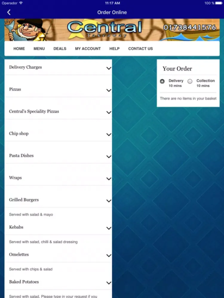 Скриншоты Central Takeaway iPad 