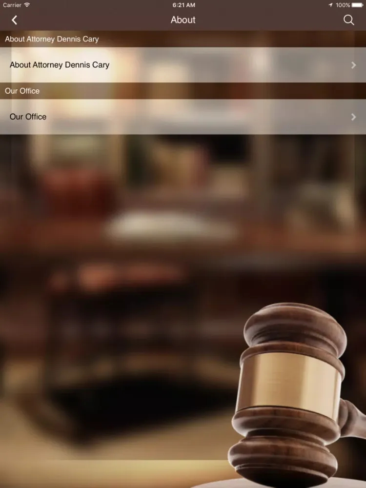 Tangkapan layar DJCaryLaw iPad 