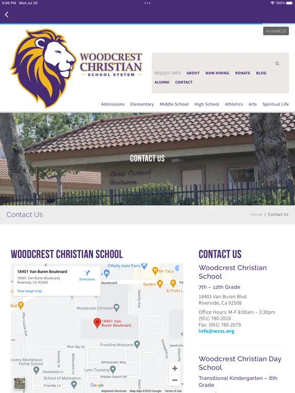 Capturas de pantalla de Woodcrest Christian iPad 