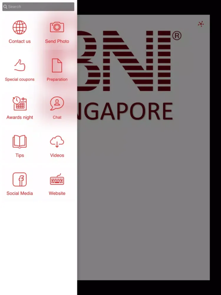 Tangkapan layar BNI Awards Nite Singapore iPad 