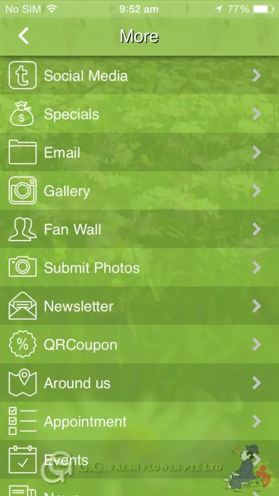 Скриншоты G.G Fresh Flower Pte Ltd