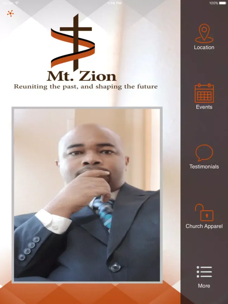 Ảnh chụp màn hình của Mt Zion Waco iPad 