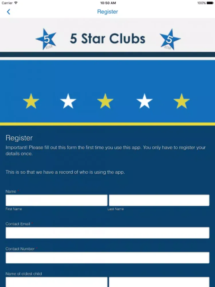 5 Star Clubs iPad  Ekran Görüntüleri