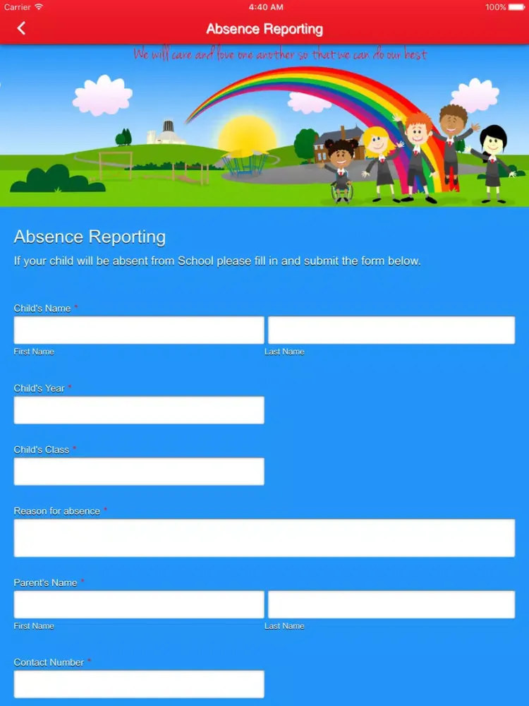Holy Trinity Catholic Primary School. iPad  Ekran Görüntüleri