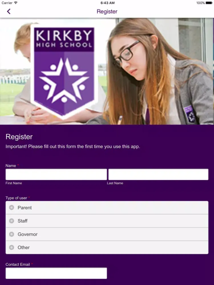 Kirkby High School iPad 應用截圖
