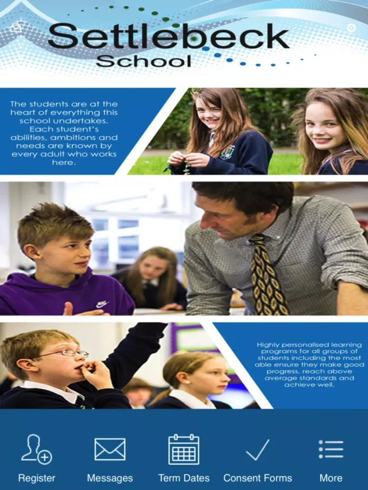 Settlebeck School iPad  Screenshots