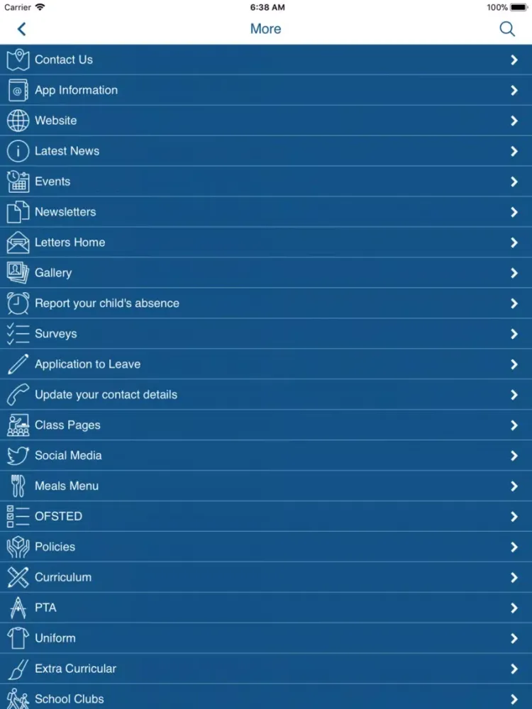 Settlebeck School iPad  Screenshots