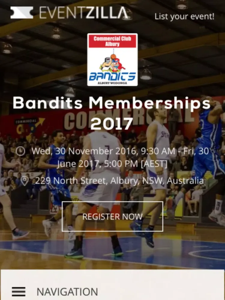 Capturas de pantalla de Albury Wodonga Bandits iPad 