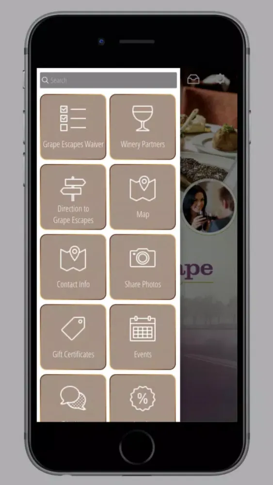 Grape Escape Wine Tours स्क्रीनशॉट