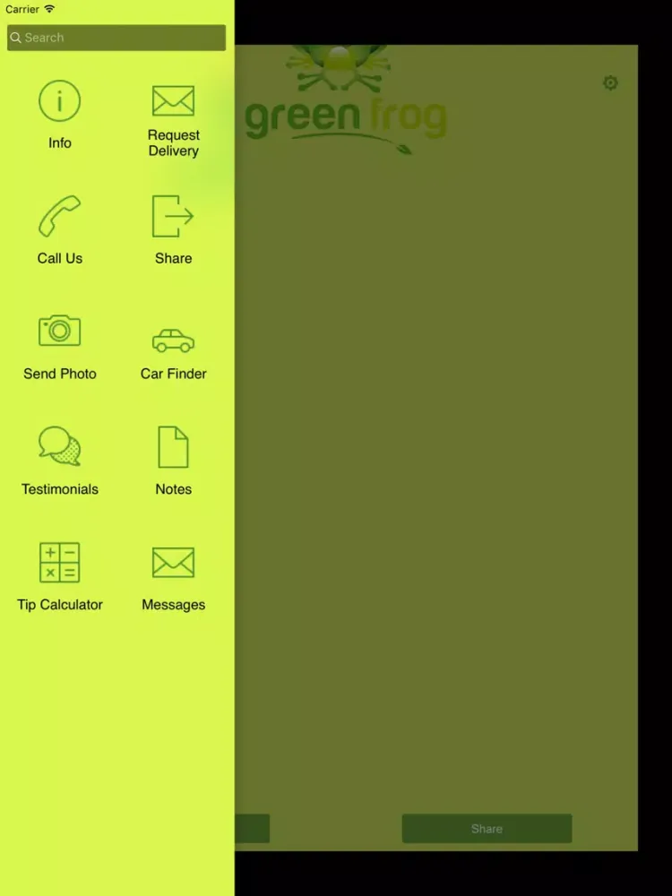 Ảnh chụp màn hình của Green Frogger iPad 