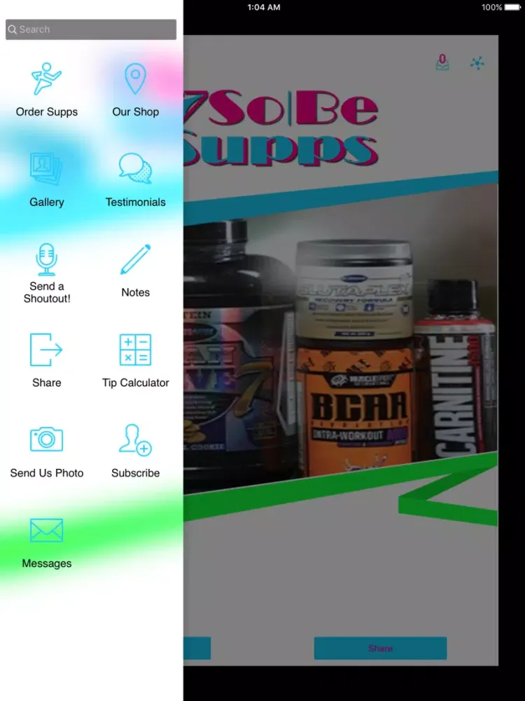 Captures d'écran de SoBe Supps iPad 