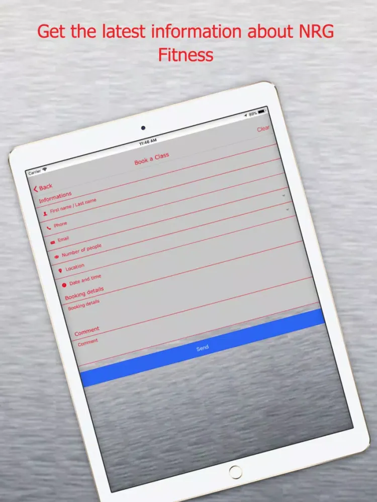 NRG FITNESS iPad 應用截圖