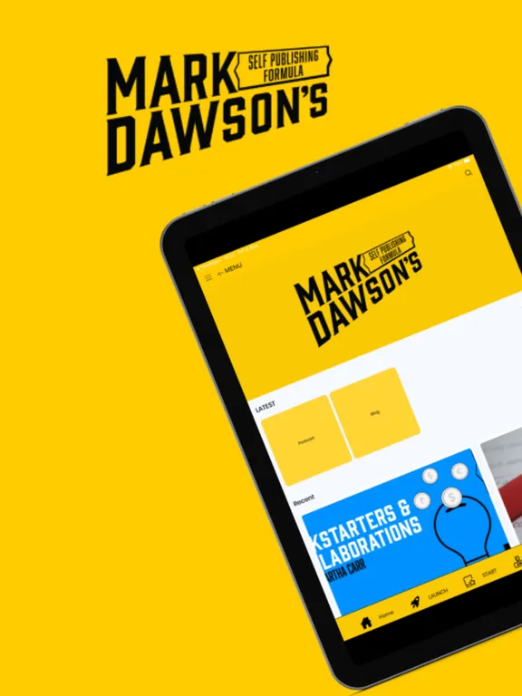 Tangkapan layar Mark Dawson's Self Pub Formula iPad 
