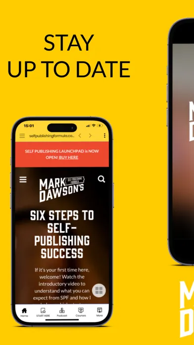 Tangkapan layar Mark Dawson's Self Pub Formula