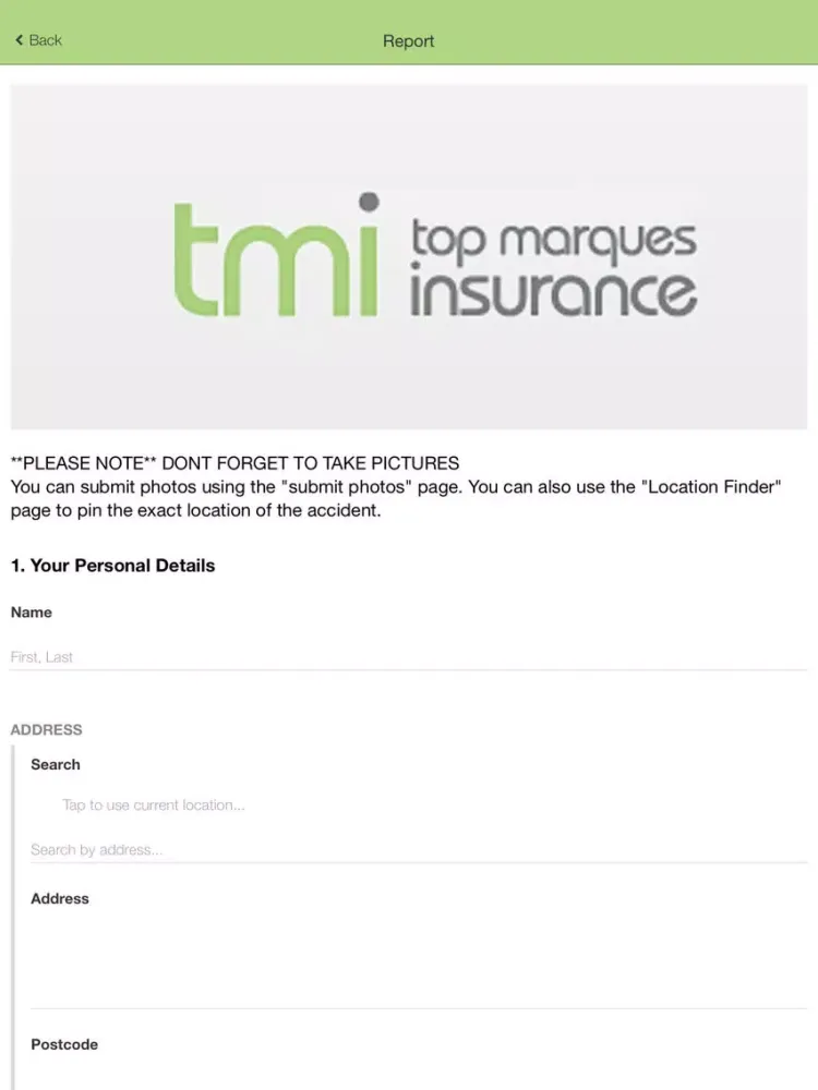 Top Marques Insurance iPad  स्क्रीनशॉट