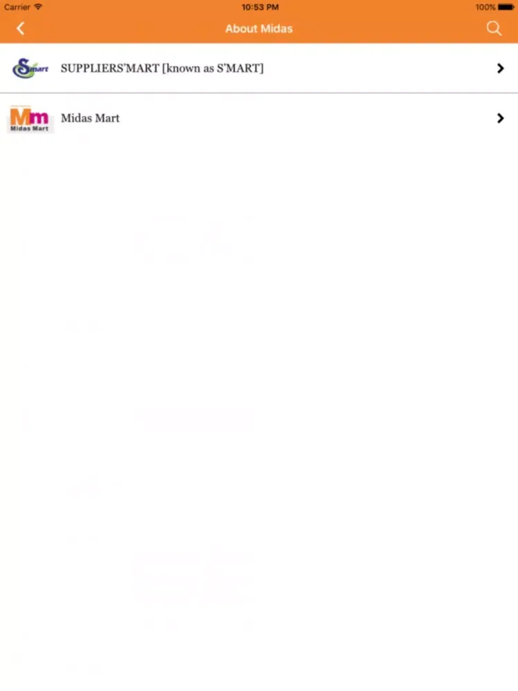Capturas de tela do Midas Mart Online Order iPad 