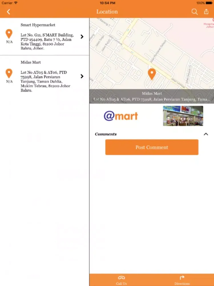 Capturas de tela do Midas Mart Online Order iPad 