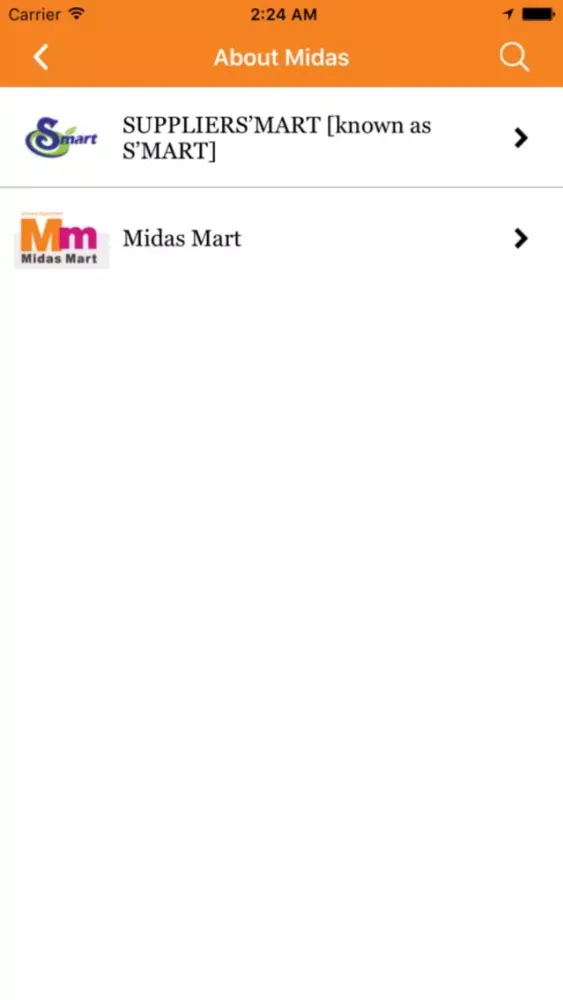 Capturas de tela do Midas Mart Online Order
