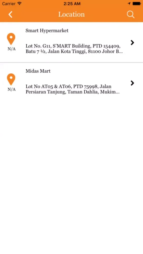 Capturas de tela do Midas Mart Online Order
