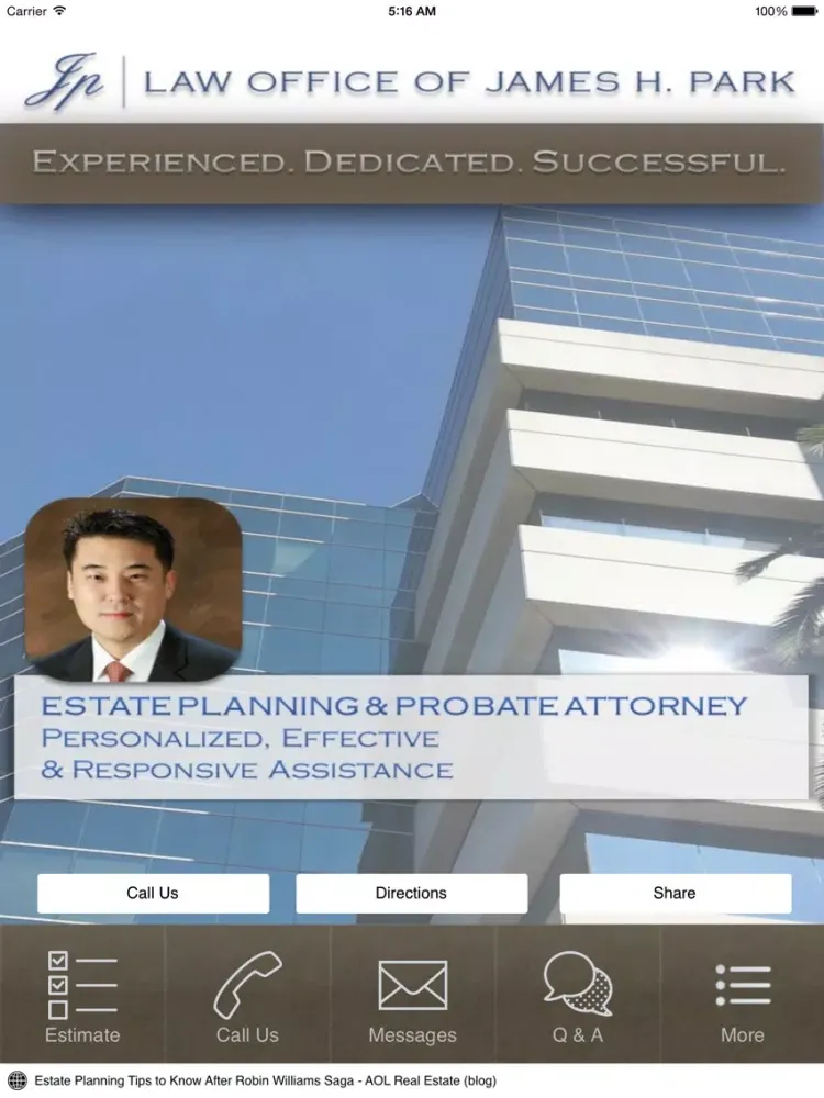Wills & Trusts iPad  Screenshots