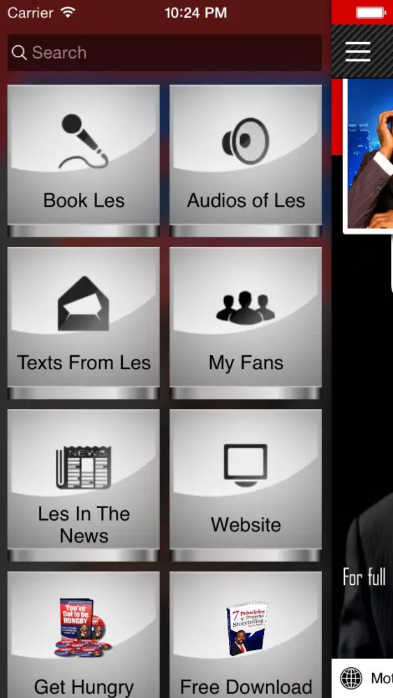Les Brown App Ekran Görüntüleri