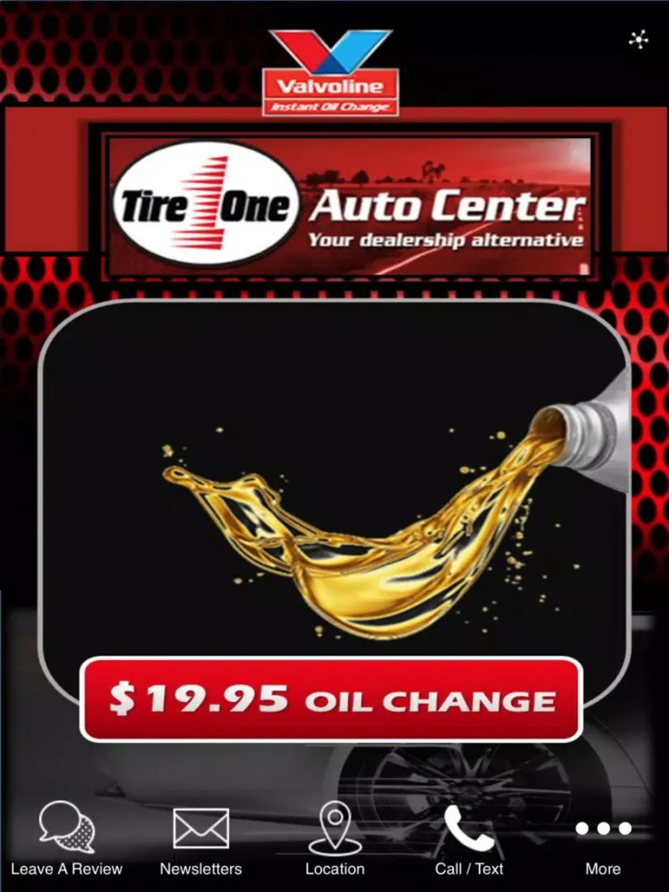 Tire one auto center iPad  스크린샷