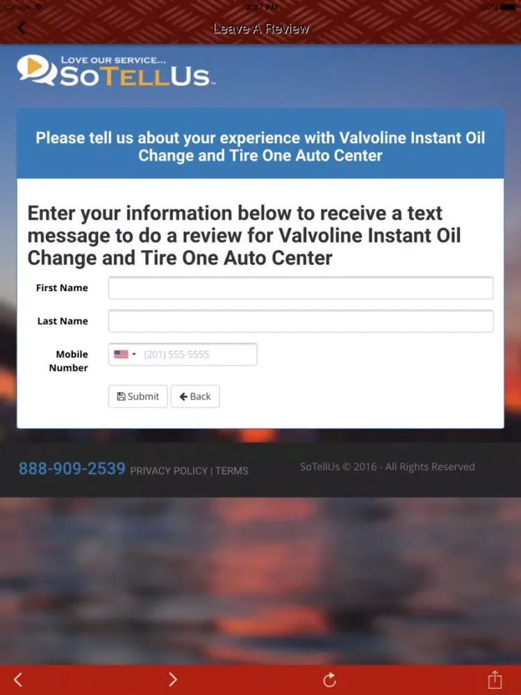 Tire one auto center iPad  스크린샷