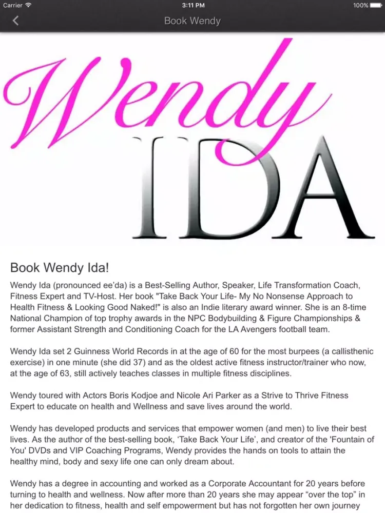 Wendy Ida iPad 應用截圖