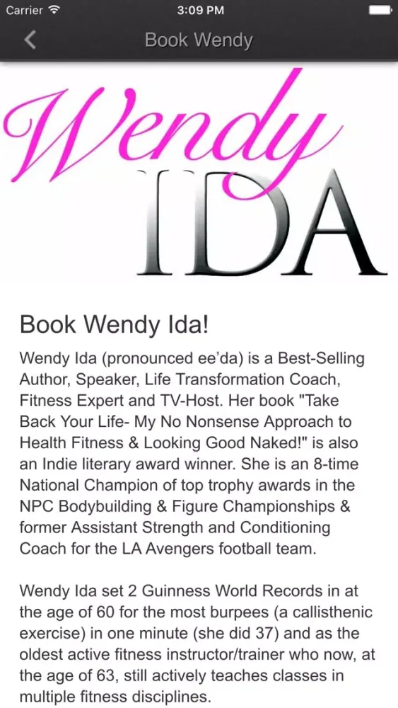 Wendy Ida應用截圖