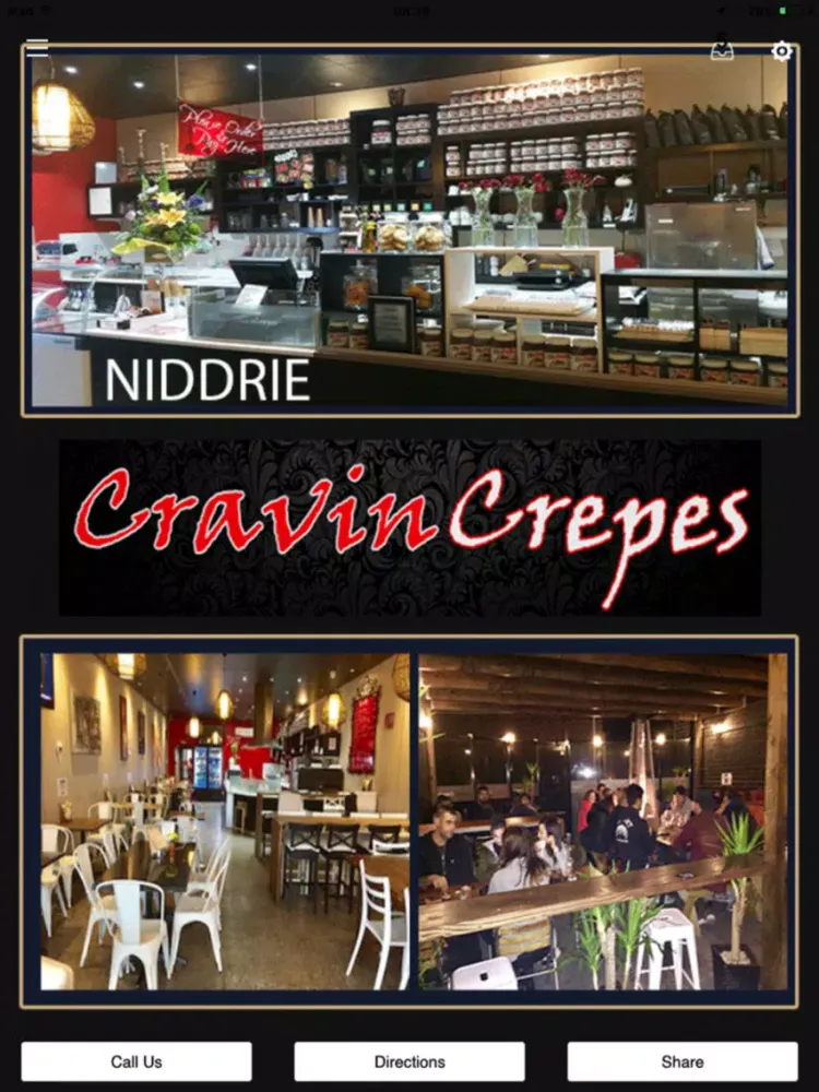 Ảnh chụp màn hình của Cravin Crepes iPad 