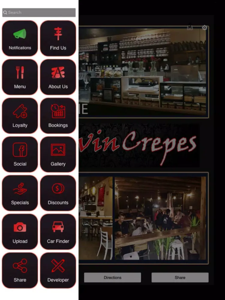 Ảnh chụp màn hình của Cravin Crepes iPad 