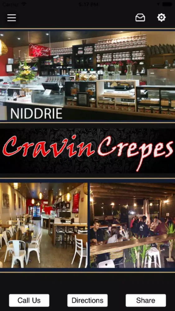 Ảnh chụp màn hình của Cravin Crepes