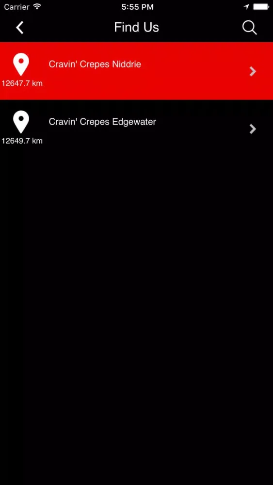 Ảnh chụp màn hình của Cravin Crepes